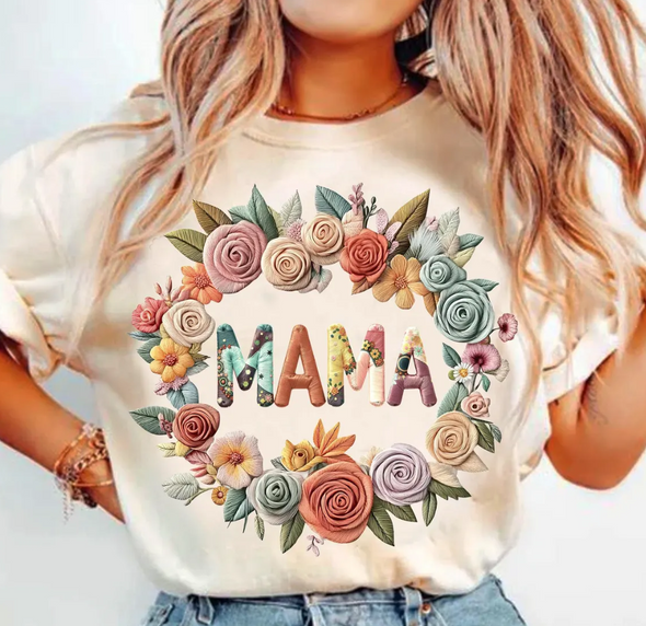 Faux Embroidery Mama - DTF Transfer