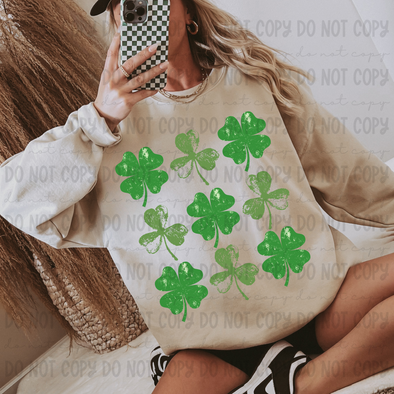 Grunge Shamrock - DTF