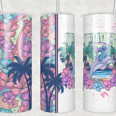 Summer  - 20 oz Skinny Tumbler Sublimation Transfers