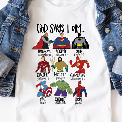 God Says Superhero - DTF Transfer