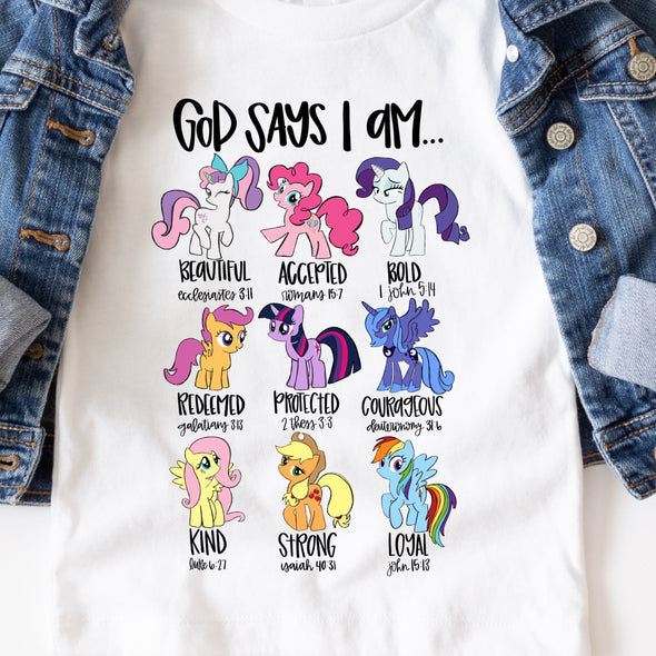 God Says Pony  - DTF Transfer