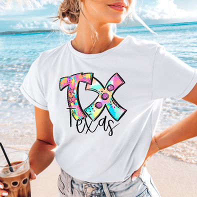 Texas Neon Splash - DTF Transfer