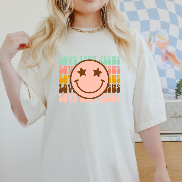Love Like Jesus Smiley Face - DTF Transfer