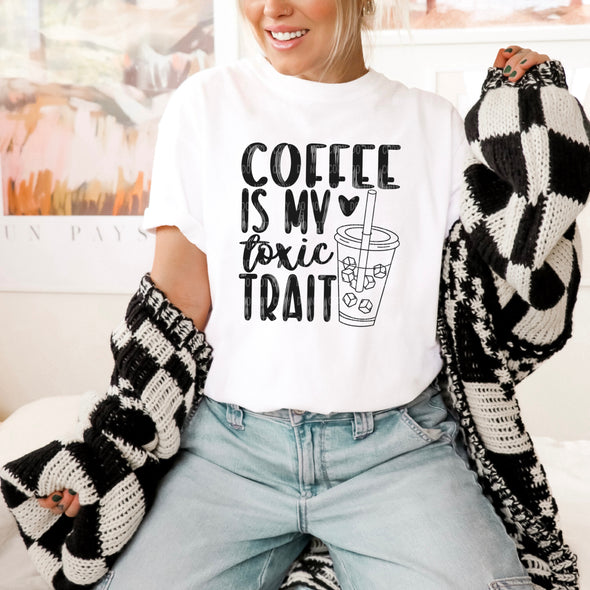 Coffee Is My Toxic Trait Iced BLACK INK -  DTF
