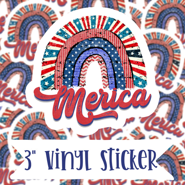 V8 Merica - Vinyl Sticker Decal