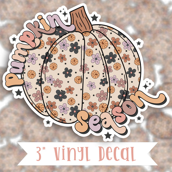 V19 Pumpkin Season - Vinyl Sticker Decal