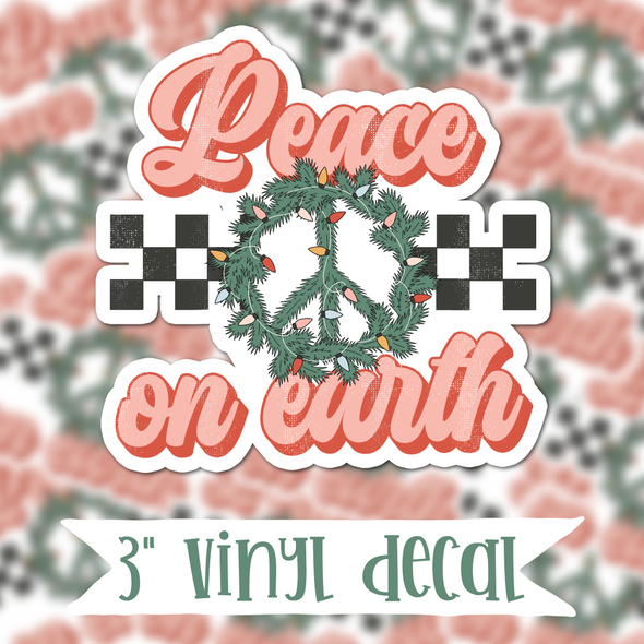 V1 Peace On Earth Pack of 4 - Vinyl Sticker Decal