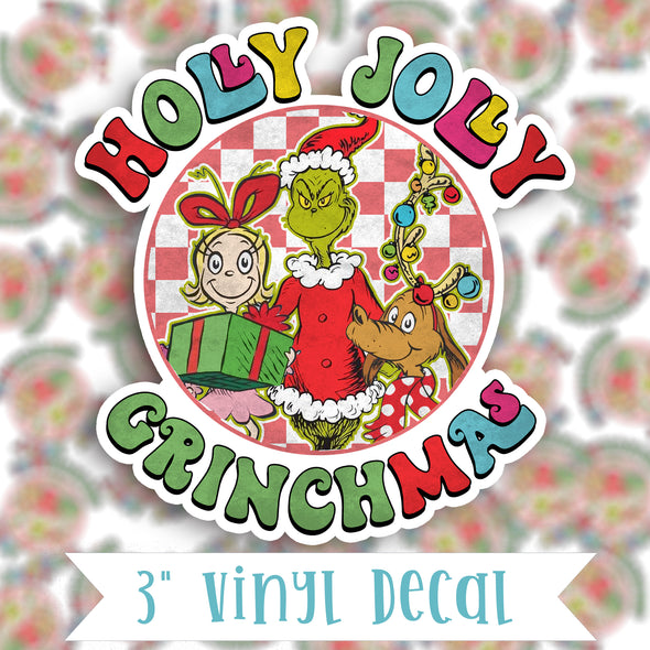 V21 Holly Jolly - Vinyl Sticker Decal