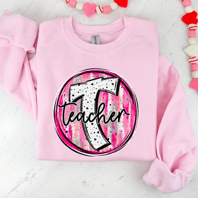 Teacher Valentine Circle - DTF