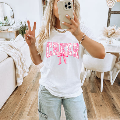 Pink Floral Cheer - DTF Transfer