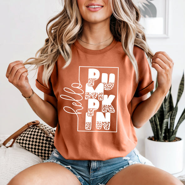 Hello Pumpkin -  Screen Print Transfer