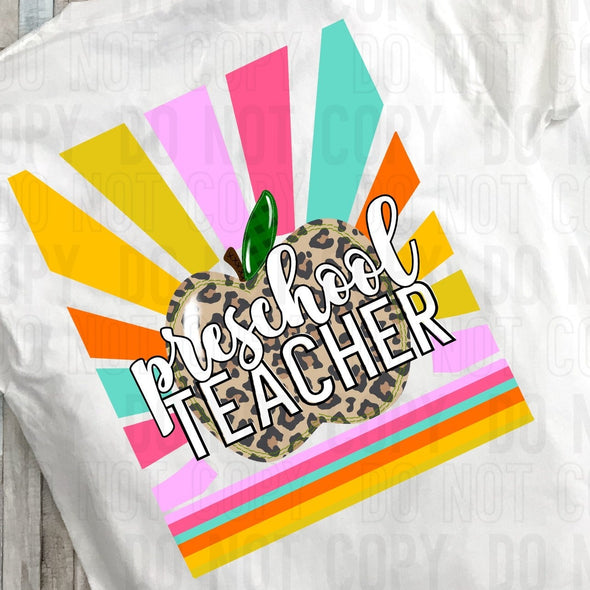 Preschool Teacher - DTF Transfer