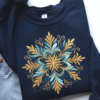 Brushstroke Snowflake - DTF