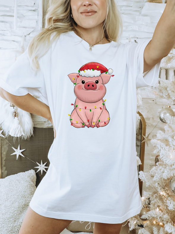 Christmas Baby Pig - DTF