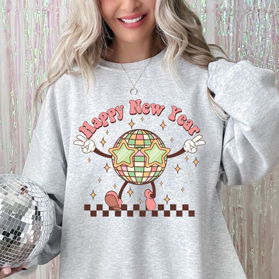Happy New Year Disco Ball  - DTF Transfer