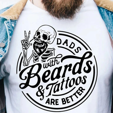 Dads w/Beards -  Screen Print Transfer