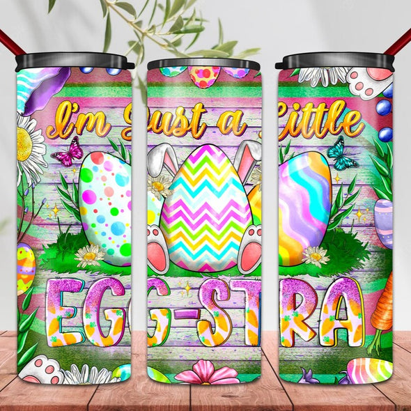 I'm Just A little Egg Stra Easter  -  20 oz Skinny Tumbler Sublimation Transfers