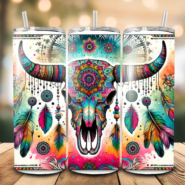 Western Tumbler - 20 oz Skinny Tumbler Sublimation Transfers
