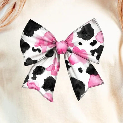 Pink Cow Print Coquette - DTF Transfer