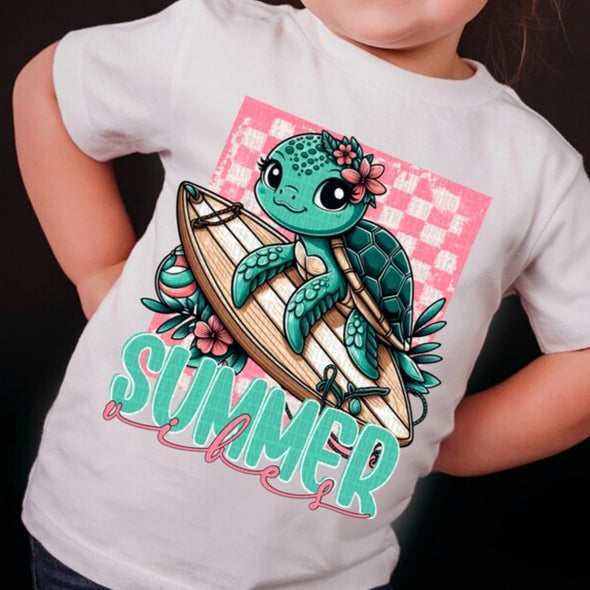 Summer Vibes Turtle  - DTF Transfer