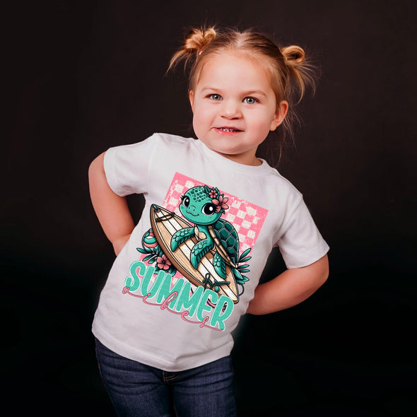 Summer Vibes Turtle  - DTF Transfer