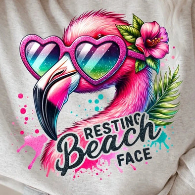 Resting Beach Face  - DTF Transfer