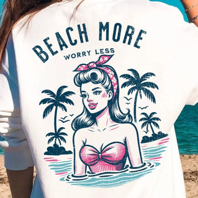 Beach More Worry Less - DTF Transfer