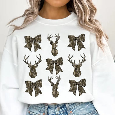 Deer Hunt Camo Coquette Bow - DTF