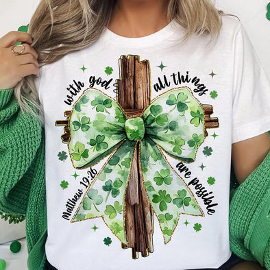 St. Patrick's Day Cross - DTF