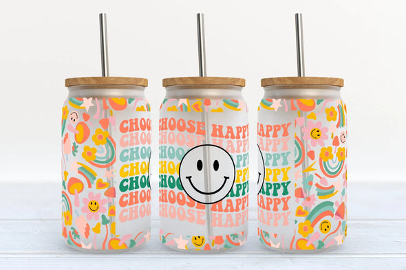 Choose Happy - UV DTF CUP WRAP