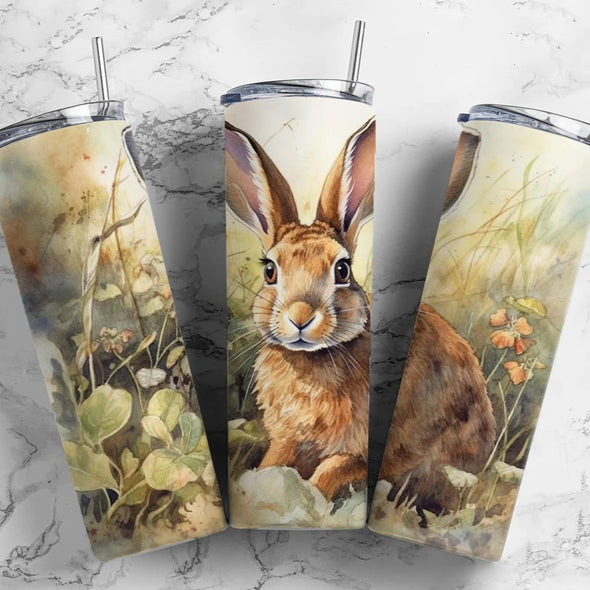 Bunny  - 20 oz Skinny Tumbler Sublimation Transfers