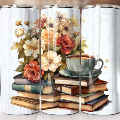 Books - 20 oz Skinny Tumbler Sublimation Transfers