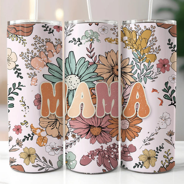 Mama - 20 oz Skinny Tumbler Sublimation Transfers