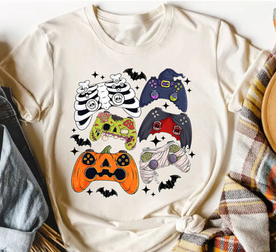 Retro Halloween Gaming Controller Shirt  - DTF