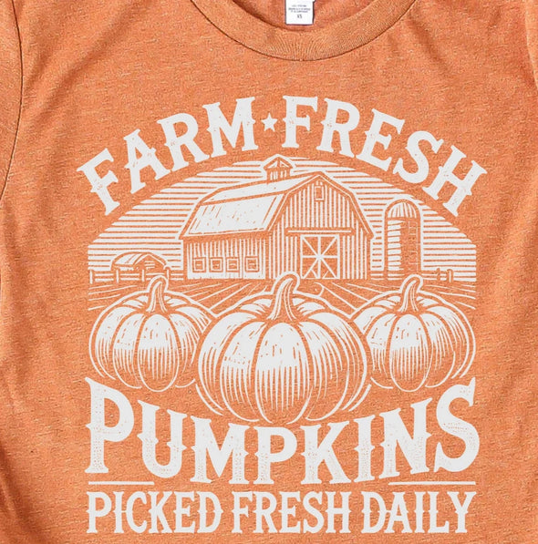 Farm Fresh Pumpkins  -  Screen Print Transfer