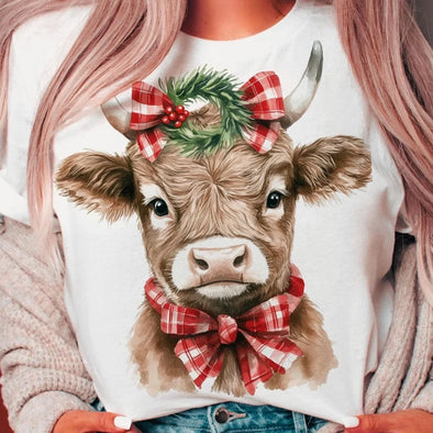 Highland Cow Christmas - DTF