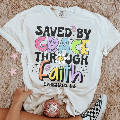 Saved By Grace Through Faith  - DTF Transfer