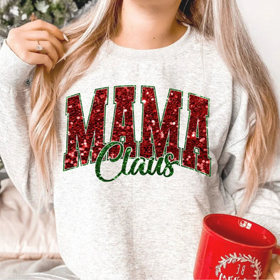Mama Claus Glitter - DTF Transfer