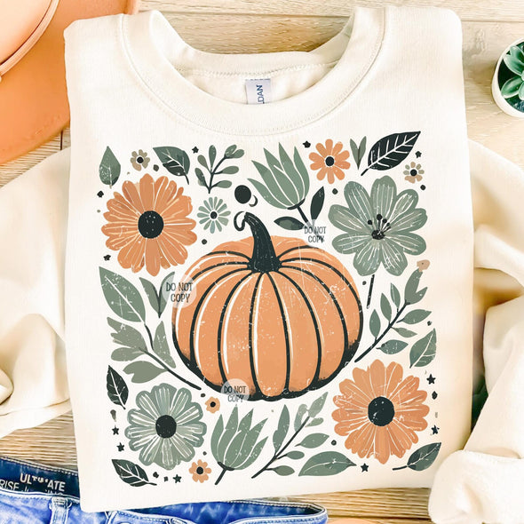Boho Floral Fall  - DTF Transfer
