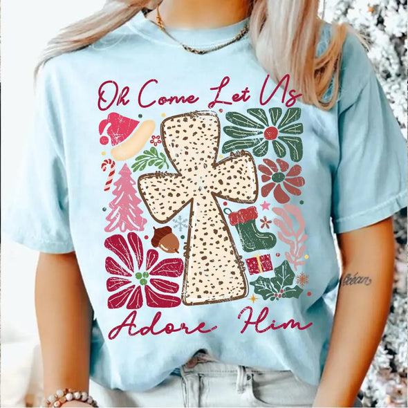 Oh Come Let Us Adore Him - DTF