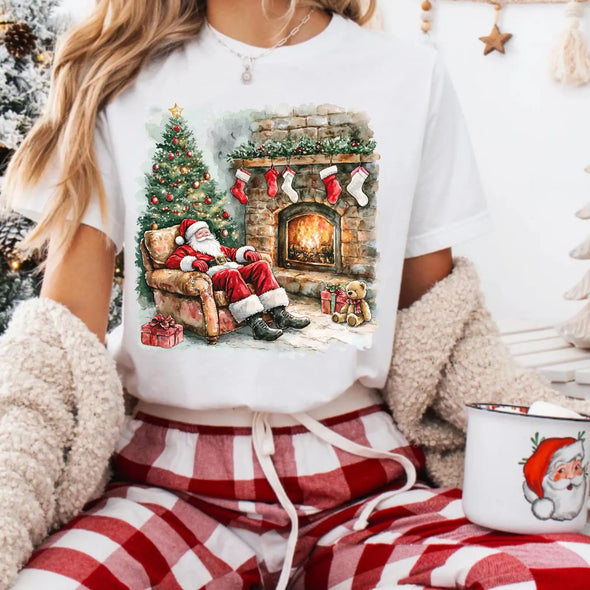 Cozy Santa Scene - DTF