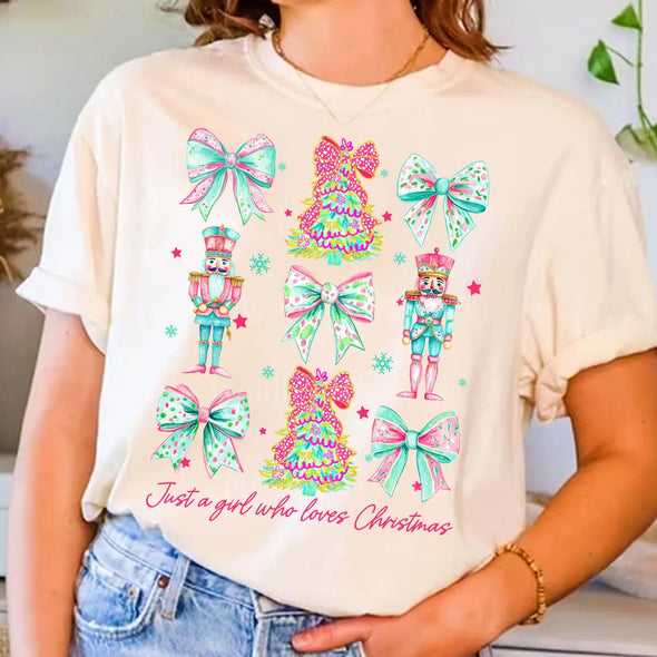 Just A Girl Who Loves Christmas - DTF Transfer