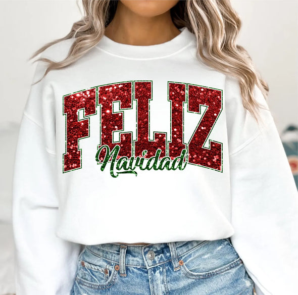 Spanish Christmas Glitter - DTF Transfer