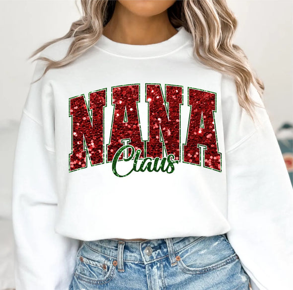 Nana Claus Glitter - DTF Transfer