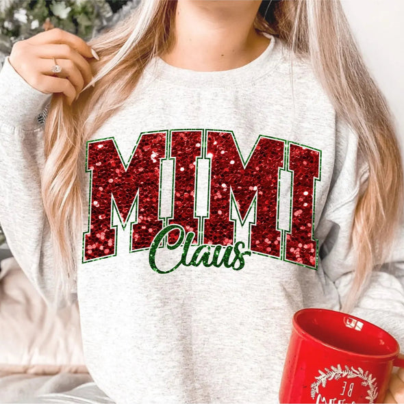 Mimi Claus Glitter - DTF Transfer