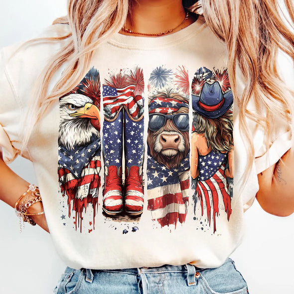 Cowgirl 4th of July - DTF Transfer