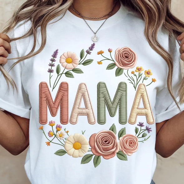 Faux Embroidery Mama - DTF Transfer