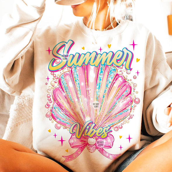 Summer Vibes Shell  - DTF Transfer