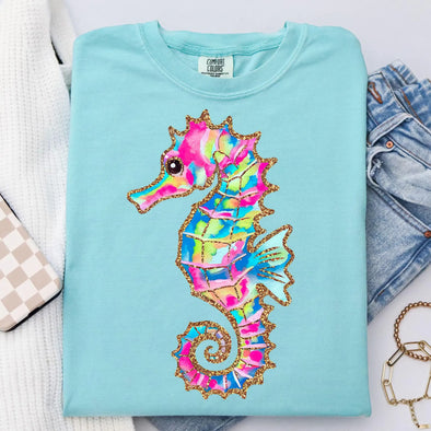 Summer Seahorse - DTF Transfer