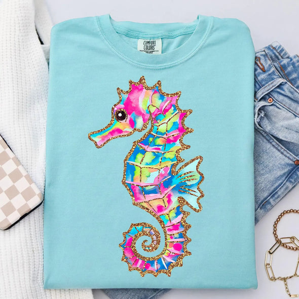 Summer Seahorse - DTF Transfer